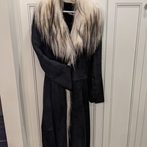 Natural lambskin coat super thin and elegant